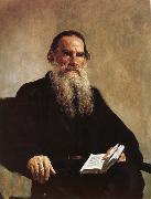 Ilya Repin Portrait of Leo Tolstoy Sweden oil painting artist